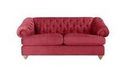 Heart of House Somerton Large Fabric Sofa - Berry